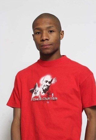 VINTAGE CHAMPION BASKETBALL T-SHIRT RED