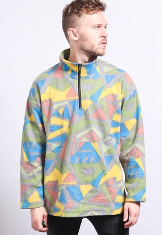 VINTAGE HALF ZIP FLEECE TOP