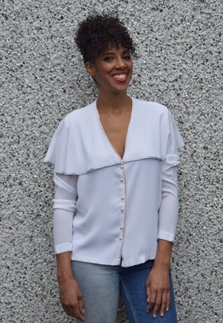 VINTAGE 90'S CAPE BLOUSE