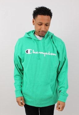 vintage mens champion green pullover hoodie