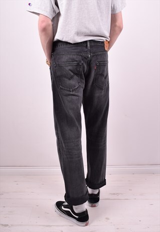 LEVI'S 501 MENS VINTAGE JEANS W34 L28 GREY 90'S
