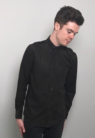 VINTAGE 90S BROWN CORDUROY SHIRT