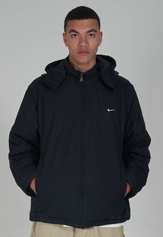 NIKE VINTAGE 90'S PADDED BLACK SPORT JACKET