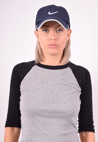NIKE WOMENS VINTAGE CAP ONE SIZE BLUE 90'S