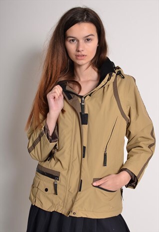 VINTAGE ALPHA INDUSTRIES SKI PADDED JACKET BEIGE