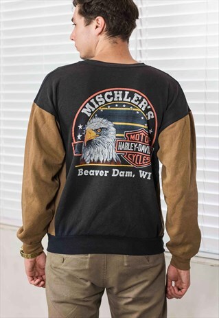 VINTAGE HARLEY-DAVIDSON JUMPER LOGO 90S L 12.6
