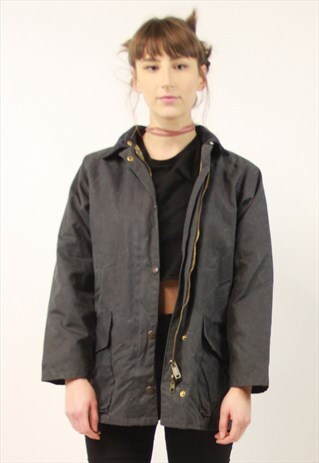 VINTAGE NAVY WAX JACKET