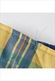 VINTAGE YELLOW CHECK PADDED GILET MENS