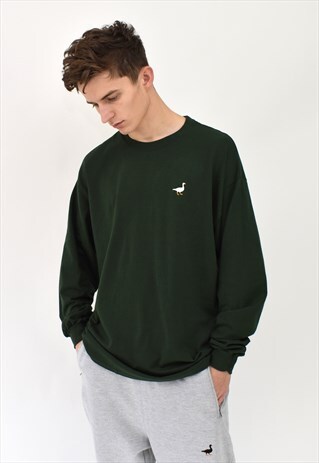 G&G UNISEX FOREST L/S GOOSE TEE