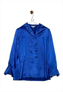 Vintage errenno  90s Long-Sleeved Shirt Plain Look Blue - Wi