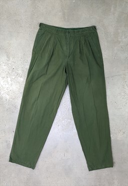 Vintage 90s Baggy Khaki Green Oversize Dad Pants