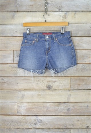 VINTAGE LEVIS 515 CUT OFF DENIM SHORTS W29 BR1425