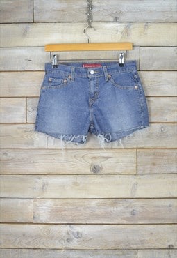 Vintage Levis 515 Cut Off Denim Shorts W29 BR1425