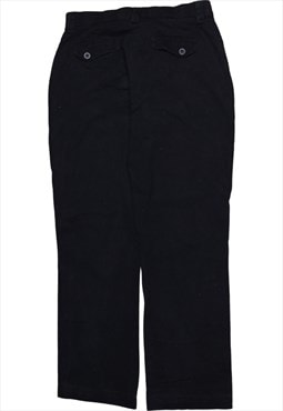 Vintage 90's Lee Trousers / Pants Straight Leg Baggy Black
