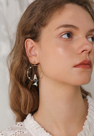 MERMAID CIRCLE EARRINGS