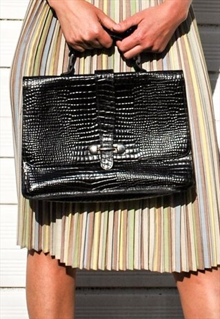 VINTAGE 70S REAL LEATHER BAG
