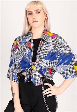 VINTAGE PATTERN SHIRT NS563
