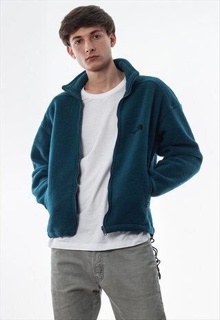 VINTAGE THE NORTH FACE FULL ZIP JACKET 90S GREEN