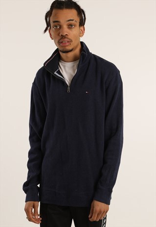 VINTAGE TOMMY HILFIGER EMBRODIERED 1/4 ZIP SWEATSHIRT