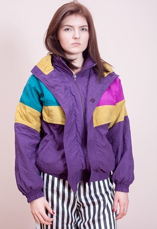 VINTAGE 80S / EARLY 90S COLOURBLOCK JACKET