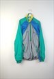 VINTAGE  CRAZY TRACK JACKET BUSTER IN BLUE XL