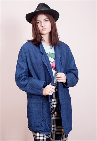 VINTAGE, FAB DENIM BLAZER FROM THE 90S