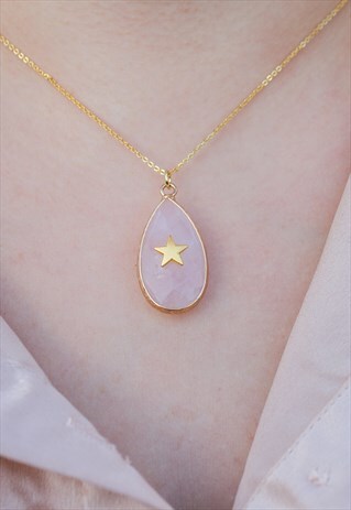 CELESTIAL NECKLACE, STAR NECKLACE, CRYSTAL NECKLACE