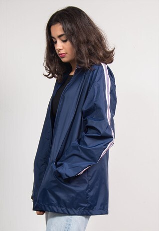 VINTAGE 90'S NAVY BLUE CAGOULE JACKET COAT