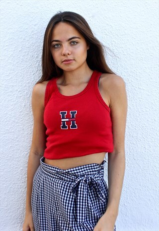 90'S RARE RETRO RED SPELL-OUT TOP