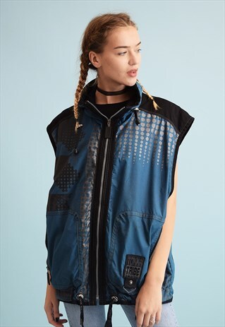 80'S RETRO SPORTS TRACKSUIT SHELL GILET JACKET