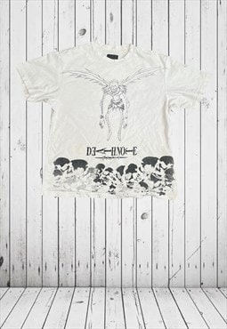 white deathnote anime tshirt