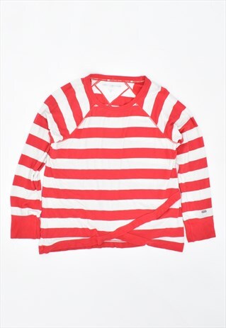 VINTAGE 90'S TOMMY HILFIGER TOP LONG SLEEVE STRIPES RED