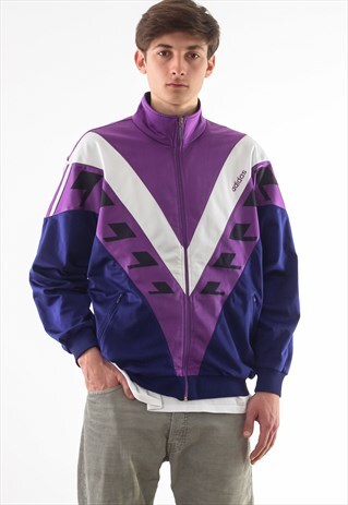 VINTAGE ADIDAS ORIGINALS TRACKSUIT 90S PURPLE BLUE
