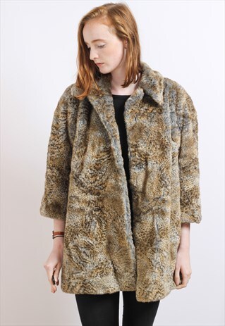 VINTAGE FAUX FUR JACKET