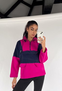Pink 90s Slam Ski Fleece Sweatshirt