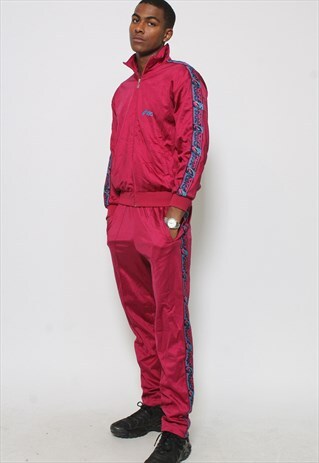 VINTAGE KAPPA TAPE LOGO TRACK BOTTOMS