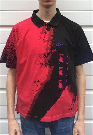 MENS NIKE CHALLENGE COURT ANDRE AGASSI TOP NIKE POLO SHIRT