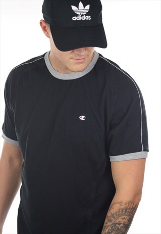 VINTAGE CHAMPION USA SMALL LOGO T SHIRT TEE