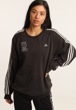 VINTAGE ADIDAS EMBROIDERED LOGO SWEATSHIRT