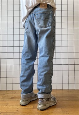 Vintage LEVIS Jeans Denim Pants 80s Orange Tab / Wash Blue