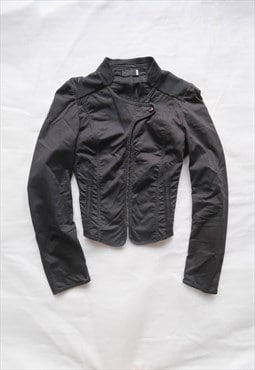 vintage y2k Techwear cyber Corset Mesh Jacket