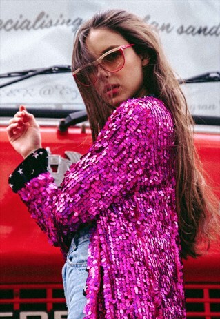 SISSY LONG SEQUIN JACKET