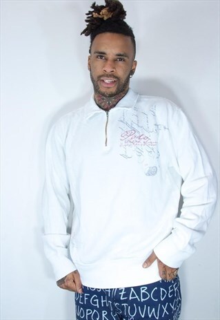 POLO RALPH LAUREN EMBROIDED 1/4 ZIP SWEATSHIRT