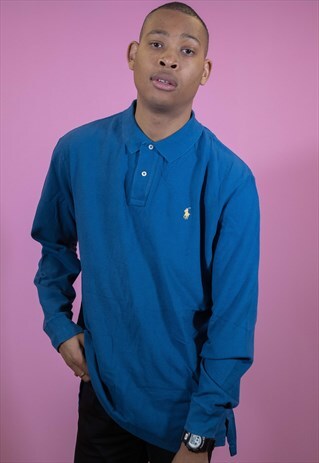 VINTAGE RALPH LAUREN LONG SLEEVE POLO SHIRT