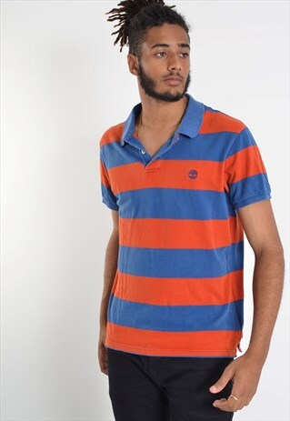 timberland striped polo