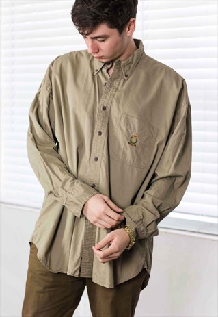 VINTAGE RALPH LAUREN LONGSLEEVE SHIRT LOGO 90S XL 13.7
