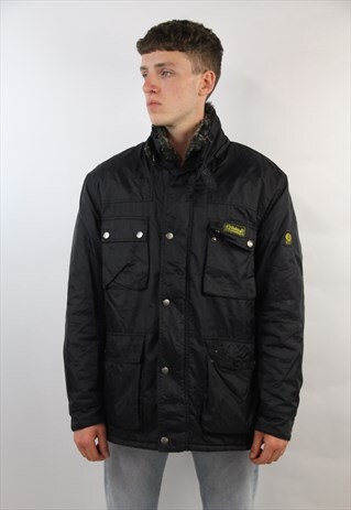 VINTAGE BELSTAFF BLACK PADDED JACKET