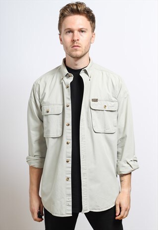 VINTAGE COTTON SHIRT GREY