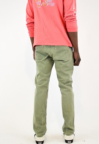 OLIVE GREEN 511 LEVIS DENIM JEANS