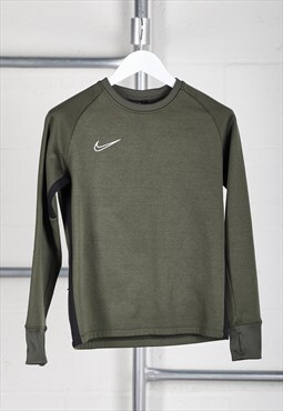 Vintage Nike Sweatshirt in Green Pullover Jumper XS